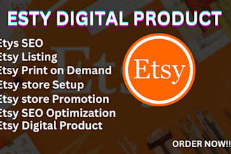 do etsy digital products listing seo etsy store setup, stan store
