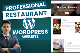 develop premium professional restaurant wordpress website