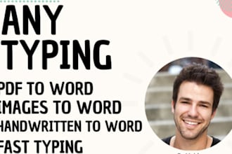 be your professional typist for any document