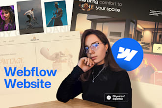 design or develop webflow website, figma to webflow