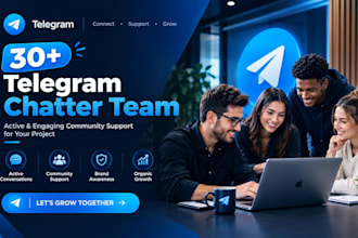 be your telegram admin with 25 chatters in crypto project