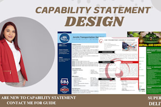 create a professional capability statement for contracts