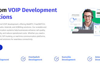 do voip server asterisk, freeswitch, kamailio or opensips customization