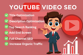 be your youtube video SEO expert to boost rankings