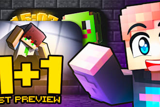 make a minecraft thumbnail