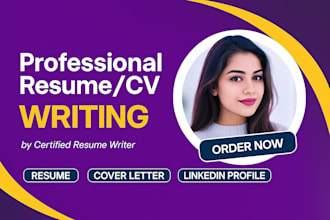 write professional resume writing, UK, USA cv, cover letter and linkedin profile