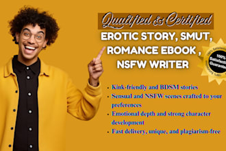 write custom erotic story, smut, romance ebook writing, nsfw