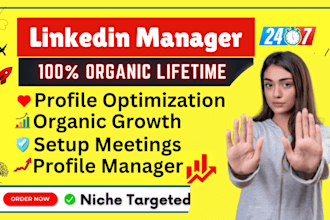 be your social media and linkedin manager