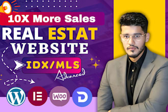 build modern real estate website, realtor property listing with idx mls listing