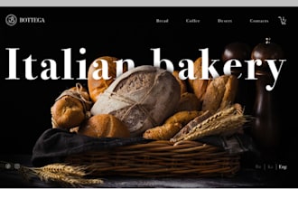 build attractive ecommerce bakery website cupcake website pastries shopify store