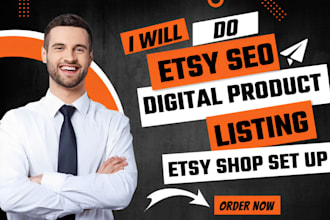do etsy seo digital product listing, etsy shop set up, etsy product description