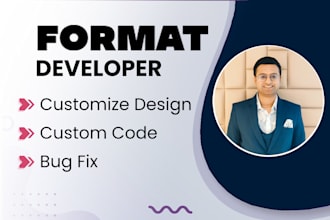 do format website custom code, edits, and customization