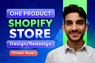 create a profitable one product shopify store, shopify website