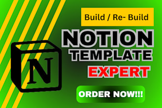 design, redesign notion template, custom template notion website notion expert