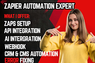 quickly setup zapier webhook, zapier automation, zapier integration, API expert