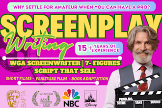 do feature film screenplay writing book or novel adaptation movie scriptwriting