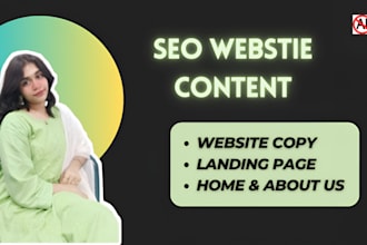 be your SEO website content writer for website copywriting