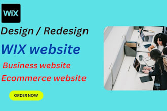 design or redesign your wix ecommerce or business website