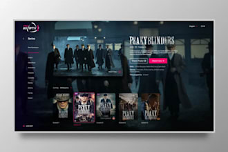 design your iptv app and website, livestreaming app and website