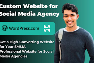 design a high converting website for your social media agency