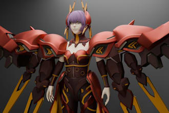 create custom vr chat, vr character and 3d vtuber model design with full rigging