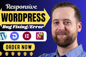 fix wordpress issues, errors, bugs, or problems hosting, code, theme and plugins