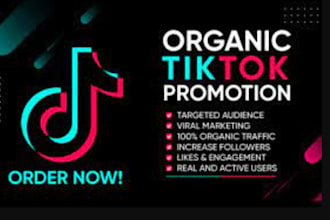 promote tiktok marketing for organic growth to increase follower engagement