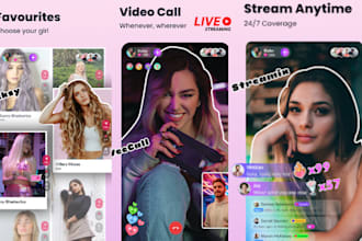 develop live streaming app, live streaming website, video streaming app