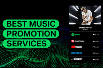 do organic spotify music, soundcloud, youtube music promotion growth with ads