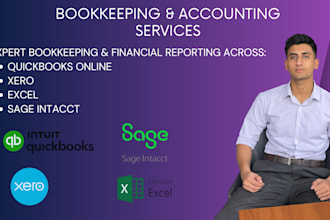 do accounting and bookkeeping using quickbooks online, xero and excel
