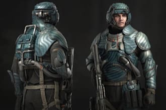 make 3d game ready character,ue5 metahuman rigging,playable unity warrior,fbx 3d