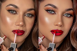 do skin and makeup retouching 4 flawless social media photos