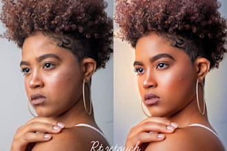 do skin and makeup retouching 4 flawless social media photos