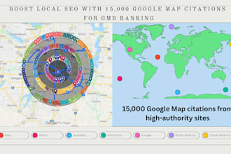 do 15000 google map citation for local business seo gmb ranking and points