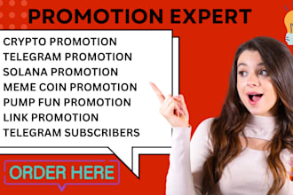 setup telegram ads to real 5m investors, pump fun promotion, memecoin promotion