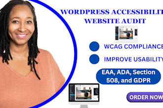do wordpress site accessibility optimization for ada compliance, wordpress audit
