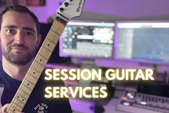 record professional electric guitar parts for your song