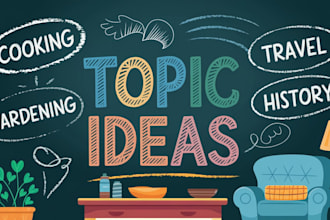 engaging topic ideas for youtube and blog posts