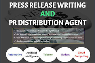 do technical press release writing and tech PR distribution