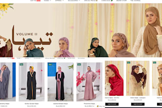 design abaya islamic niqab clothing store abaya hijab muslim website shopify