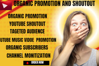 shoutout, promote your youtube channel to 1m organic subscribers, telegram subs