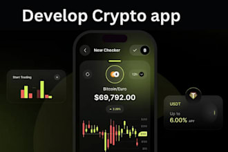 create crypto wallet app stock trading app fintech app money transfer app