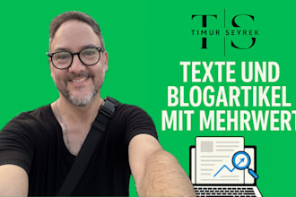 write high quality blog posts in german