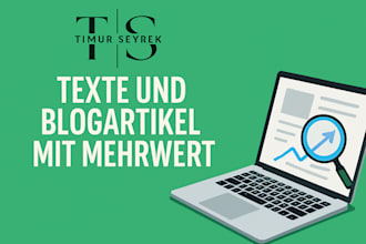 write quality SEO blog posts in german for travel, lifestyle, daily life etc