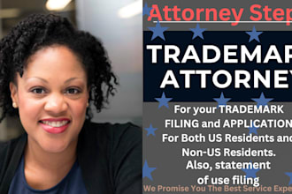 be trademark attorney, trademark search, patent search, statement of use filing