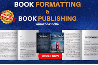format and publish books for amazon KDP or kindle direct publishing