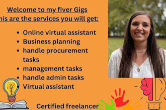 be your virtual assistant for admin, procurement and business tasks