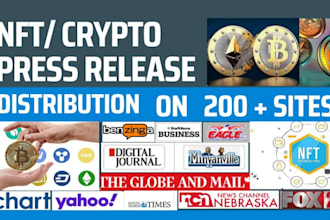 write and edit crypto press release article press release distribution