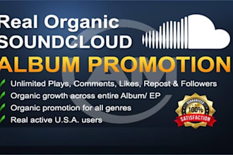 do premium organic soundcloud album promotion