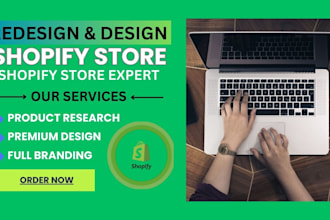 design and develop a professional shopify store with winning products